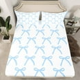 thumbnail image 2 of Castle Fairy Kids Child Girls Cartoon Bowknot 4pcs Bed Sheets,Dreamy Princess King Sheets,Kawaii Bow Knot Super Cozy Sheet Set,Super Cozy Room Decor, 2 of 7
