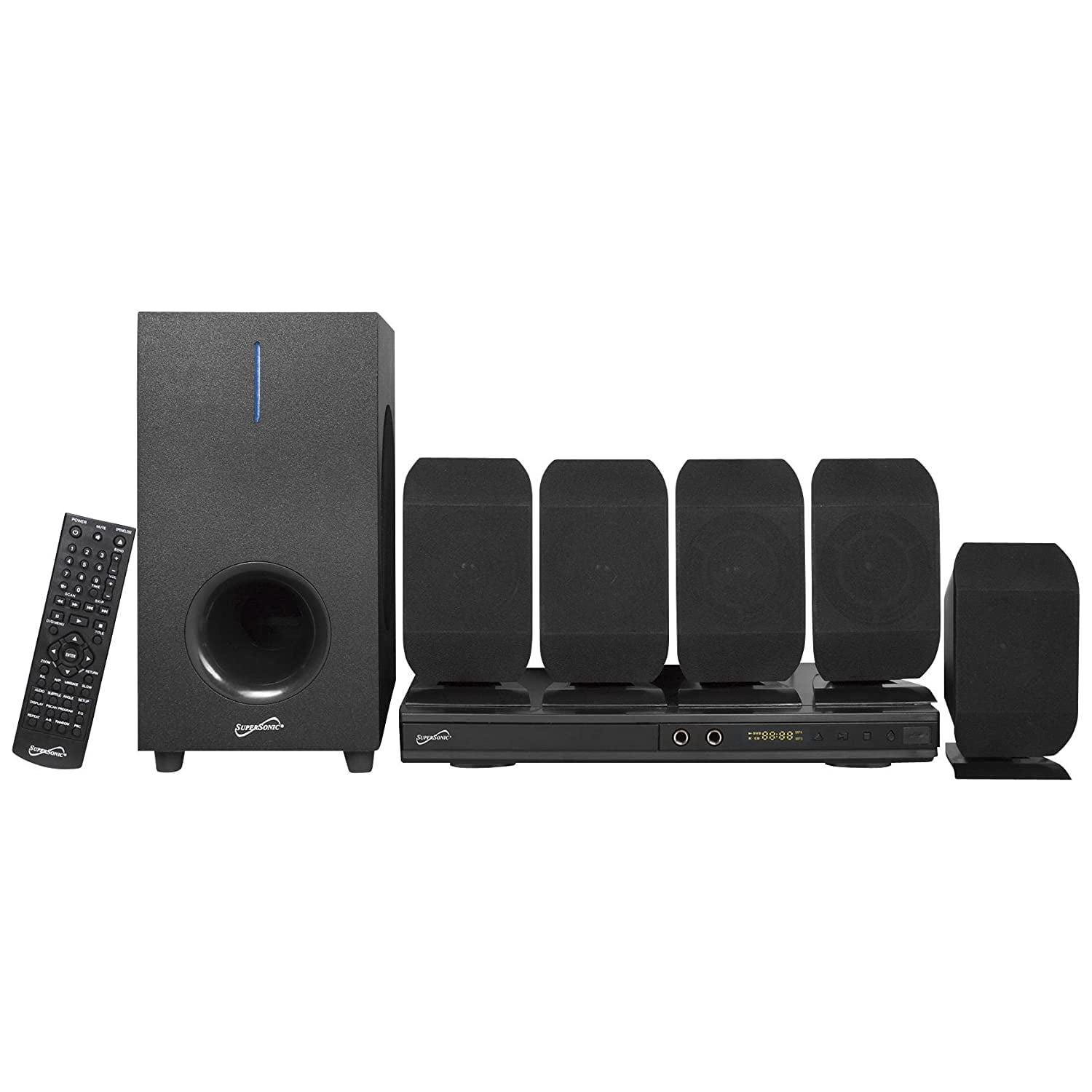 Supersonic SC38HT 5.1 Channel DVD Home Theater System Black