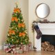 thumbnail image 1 of Paquete de 3 lazos de terciopelo para la punta del árbol de Navidad, decoraciones navideñas en blanco, rojo, amarillo, verde y rosa | Lazos para envolver regalos navideños en interiores y, 1 of 7