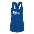 thumbnail image 2 of The Human Fund Money for the People Pop Culture Ladies Racerback Tank Top, Royal, X-Large, 2 of 3