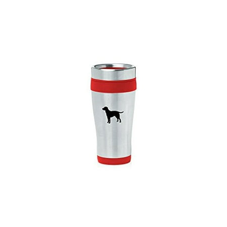 

Red 16oz Insulated Stainless Steel Travel Mug Z2264 Lab Labrador Retriever MIP