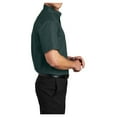 thumbnail image 3 of Mens Short Sleeve Easy Care Cotton/Polyester Shirt Dark Green/ Navy Medium, 3 of 6