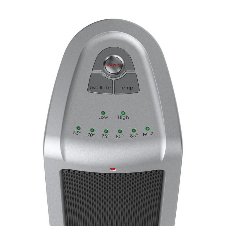 Lasko 1500W Ceramic Tower Electric Space Heater with Adjustable Thermostat,  5309, Silver - Walmart.com