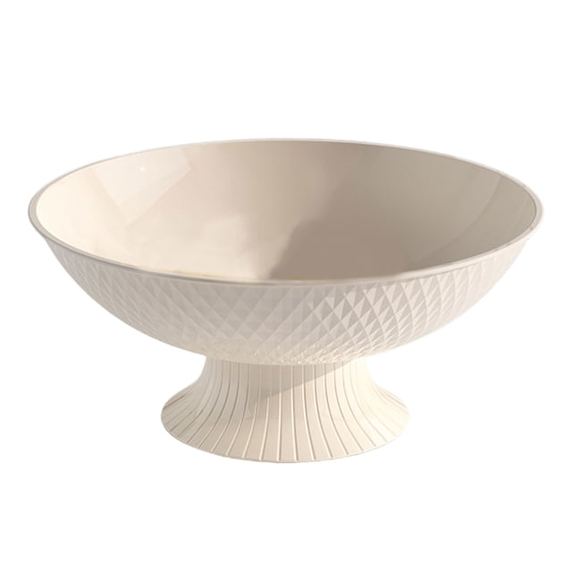 Advancent Cesta de frutas de cocina con almacenamiento de gran capacidad para frutas, para servir, de fruta, frutero Cocina y Comedor blanco como la leche
