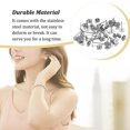 thumbnail image 2 of Earring Stud Base Multi Stainless Steel Accessories Personality Ear Pins Setting Decorations Wear DIY Jewelry Making Tool Steel Color 6mm, 2 of 7