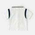 thumbnail image 6 of Hienoo Toddler Boys Summer Outfits Casual Short Sleeve Polo Shirt Shorts Set, Sizes 3-4T, 6 of 6