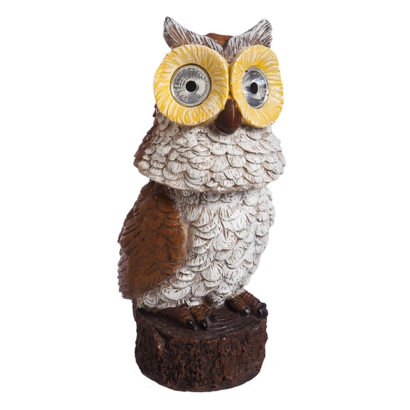 Evergreen Enterprises Solar Owl Statuary with Rotating Head