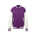 thumbnail image 1 of Franhais Women's Long Sleeve Patchwork Coat, Button-Down Sports Tops, Double Size Pockets Outwear, 1 of 8