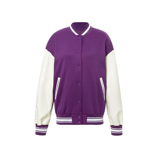Sunloudy - Abrigo de retazos de manga larga para mujer, tops deportivos con botones, bolsillos de doble tamaño, prendas de vestir Sunloudy moda