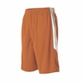 thumbnail image 2 of Alleson Athletic B38285663 Single Ply Reversible Basketball Shorts, Orange & White - Small, 2 of 2