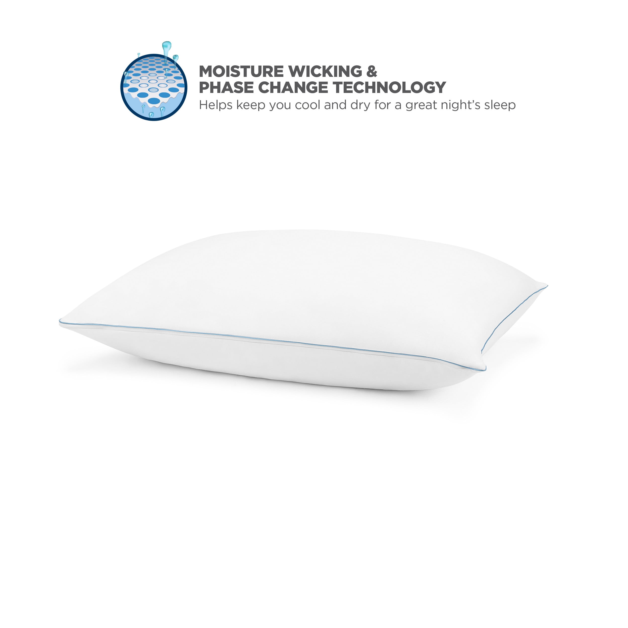 Great Sleep Twice Cool Memory Foam Cluster Pillow in Multiple Sizes