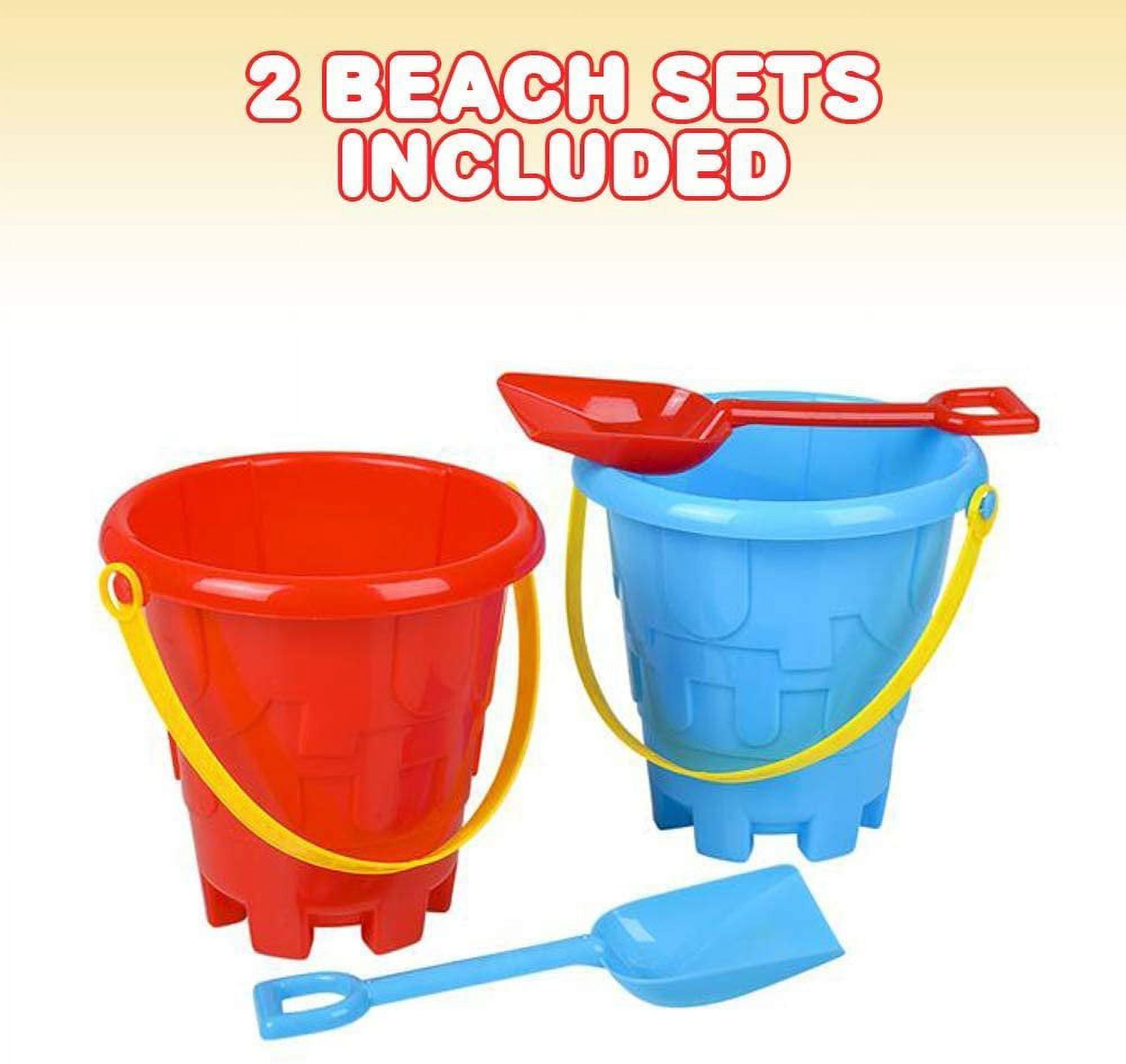 Amazing 12pcs Sand Bucket with Shovel with Handles