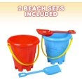 thumbnail image 3 of ArtCreativity Durable Plastic Bucket Sandcastles Toys, 3 of 7