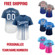 thumbnail image 2 of Camiseta de béisbol con degradado, camiseta personalizada del equipo, impresión de nombre personal, número, rayas, ropa deportiva de hip hop, camiseta de béisbol para hombres, mujeres y niños, 2 of 5