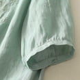 thumbnail image 7 of Womens Embroidered Tops Cute Flowy Tops Flowy Tops For Women Gauze Shirts Summer Blouses For Women Beach Vacation Tshirts Peasant Tops For Women Boho Peasant Gauze Blouses Linen Blouse, 7 of 7