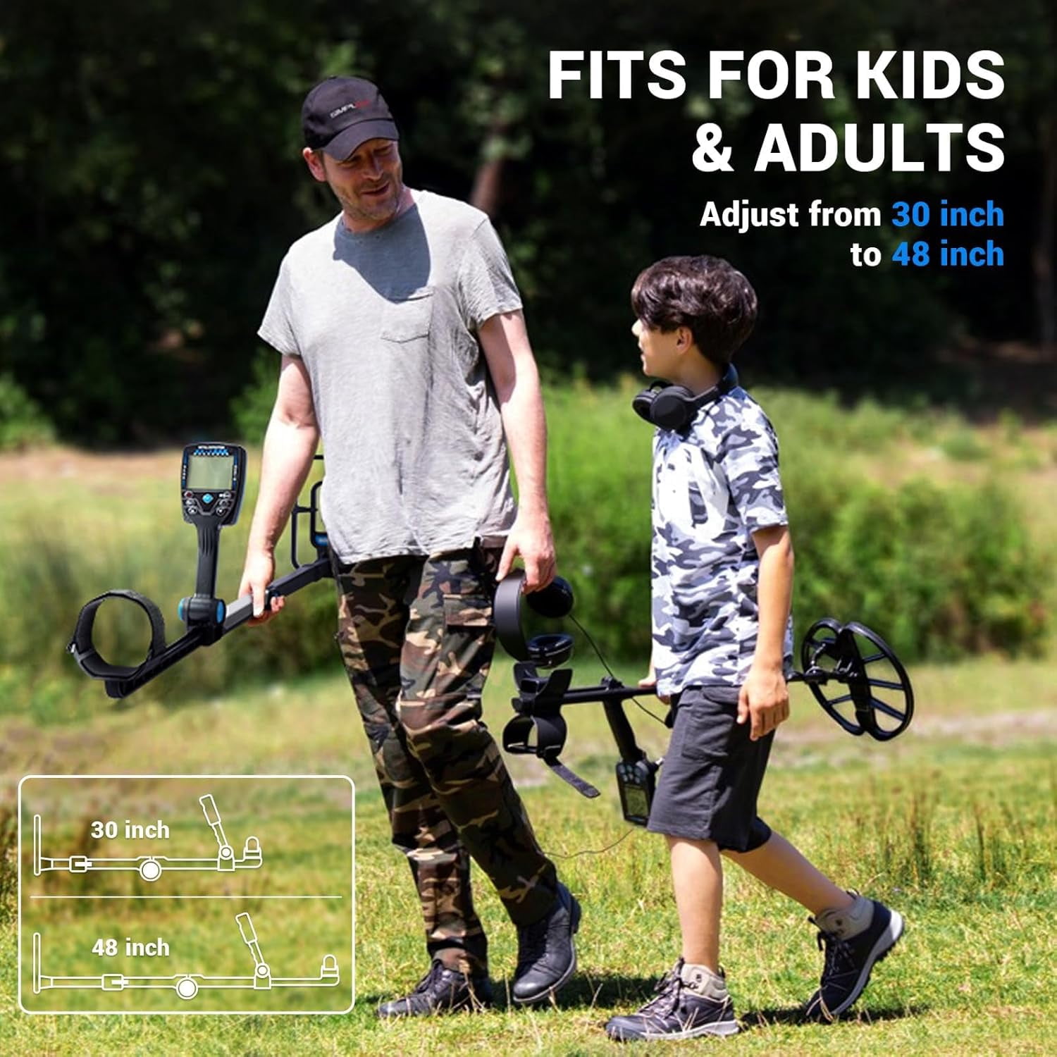 NOVORIK 11" Metal Detector for Adults Professional