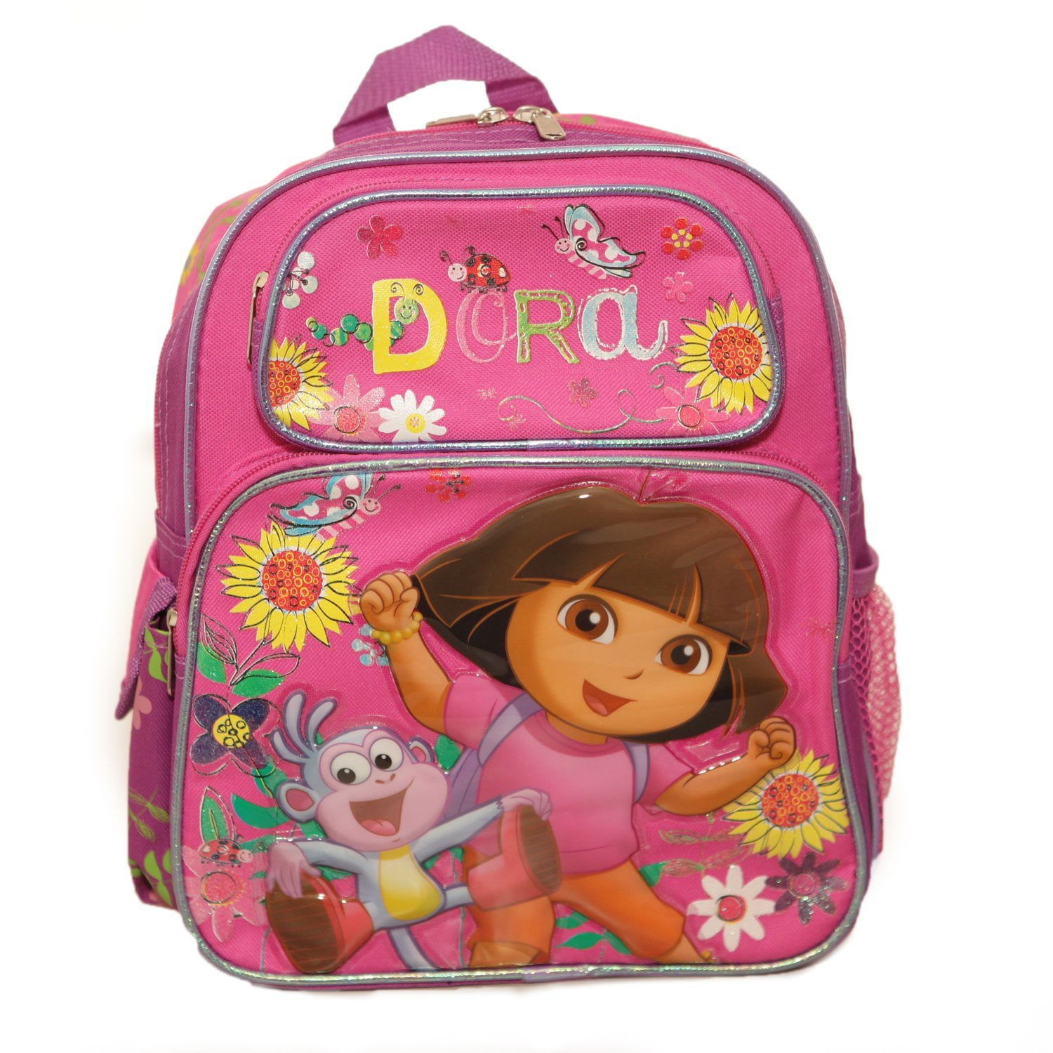 Dora The Explorer Small Backpack Sunflowers w/Boots School Bag New 635558