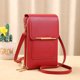 thumbnail image 4 of Bolsa Bolso De Hombro Bolso de hombro de cuero PU de almohada suave para mujer para el ocio diario (rojo), 4 of 5