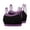 Purple, variant on qelini Plus Size Sports Bra for Women 2 Pack Thin Strap Breathable Bralettes Side Support Everyday Tshirt Bra