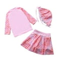 thumbnail image 3 of Baby/Toddler Girls Mermaid Swimsuit Rashguard Set Long Sleeve UPF 50+ ,CM25-12BT Size 3T, 3 of 5