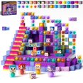 thumbnail image 1 of Bloques de construcción magnéticos GoBidex, 100 unidades, para niños mayores de 3 años, 1 of 6