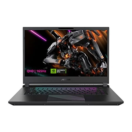 GIGABYTE AORUS 15: 15.6" 16:9 Thin Bezel QHD 2560x1440 165Hz, NVIDIA GeForce RTX 4060 Laptop GPU 8GB GDDR6, Intel Core i7-13700H, 16GB DDR5 RAM, 1TB SSD, Win11 Home (AORUS 15 BKF-73US754SH), Black