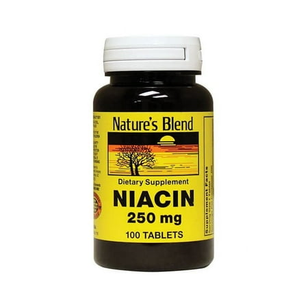 Nature's Blend Niacin 250 mg Tablets - 100 ct