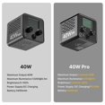 thumbnail image 3 of 40W Pro LED Video Light Temperatura De Color Dual 2500K-6500K PortáTil Con BateríA De 3400MAh, 3 of 5