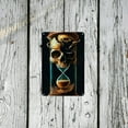 thumbnail image 5 of 1 Piece Skull Hourglass Metal Tin Sign, Iron Decorative Wall Art with High Definition Color Accuracy, Smooth Detailed Edging, Weather Resistant for Home, Bar, Cafe, 8x12 Inch, 5 of 8