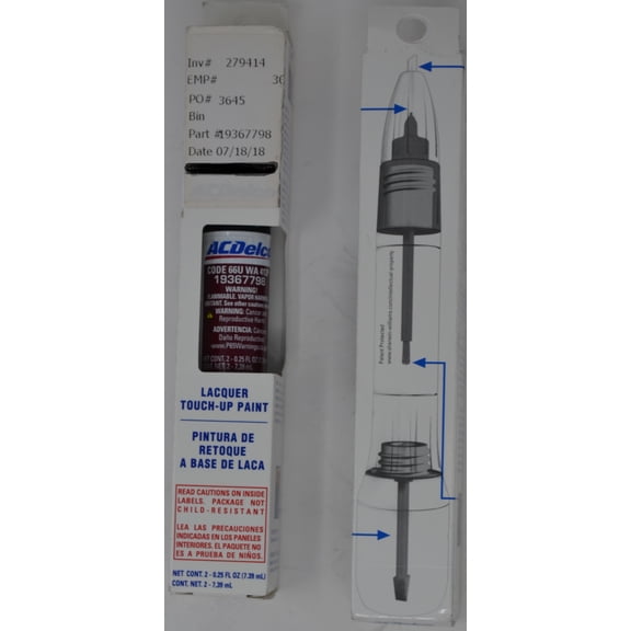 OEM Genuine GM ACDelco 4 in1 Touch Up Paint CODE 66U WA412P SONOMA JEWEL METALLIC