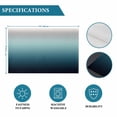 thumbnail image 5 of Black Teal and Gray Color Ombre Placemats Set of 6,Wipeable Washable Table Mats for Dining Tables, Modern Abstract Stripe Art Place Mats for Kitchen Event Party Tabletop Decor, 5 of 9