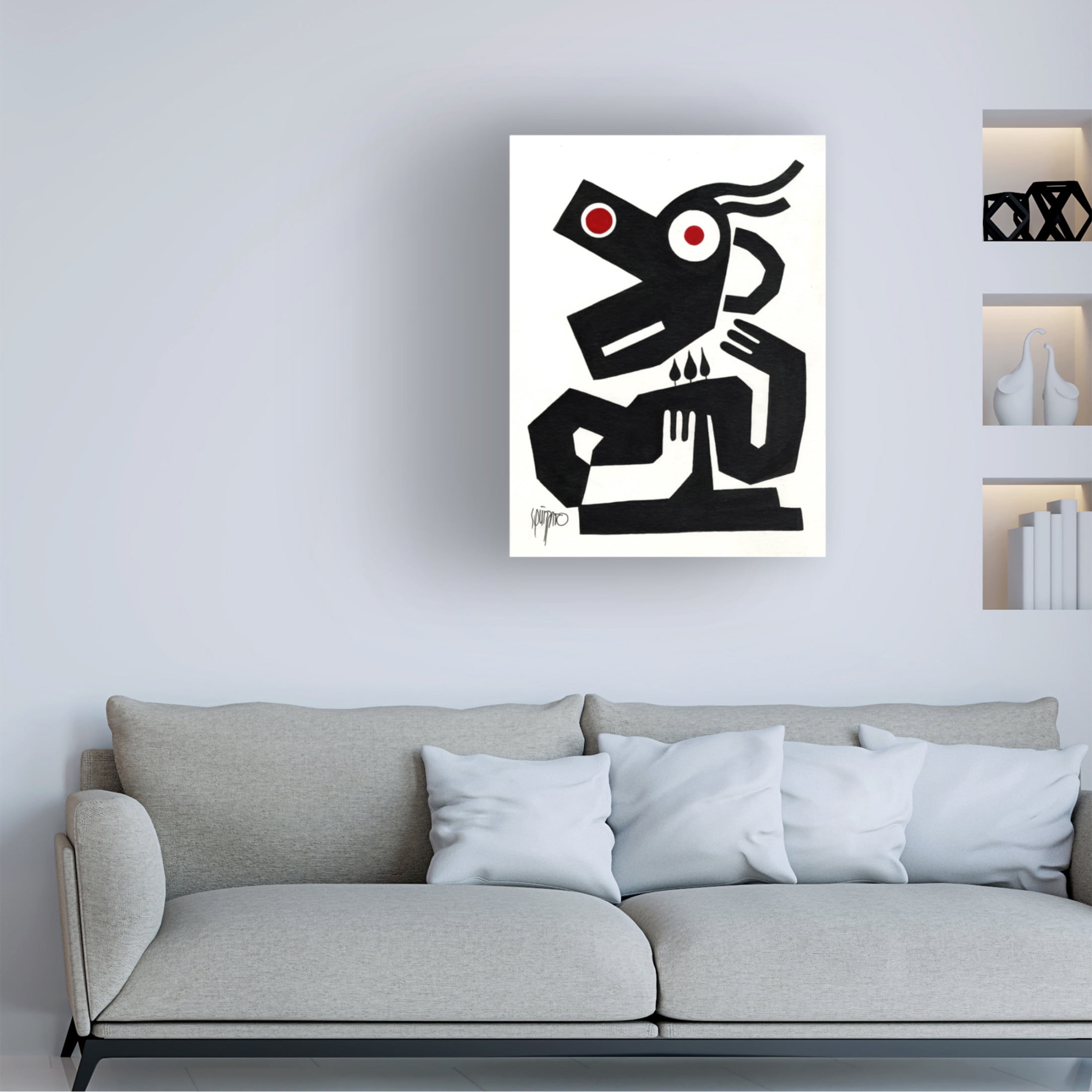 Canvas Wall Art - Antony Squizzato 'Tender Heart' Wall Art for Living Room, Bedroom, or Office Décor by Trademark Fine Art - 35 x 47 Inches