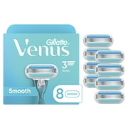 Venus Smooth Women's Razor Blade Refills, 8 Count