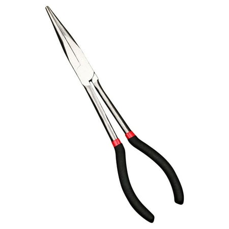 

IMSHIE Flat Long Nose Pliers Carbon Steel Pointed Nose Pliers Round Curved Multi-joint Pliers Maintenance Repair Tool for Industry 11in/16in reliable