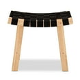 thumbnail image 2 of Baxton Studio Nahla Rustic Mid-Century Modern Black and Oak Brown Finished Wood Accent Bench,Wholesale Interiors, 2 of 7
