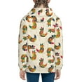 thumbnail image 6 of Kdxio Boho Chicken Pattern Kids Boys Girls Zip Up Hoodie 3D Printed Hooded Sweatshirt Hoody Coat with Pocket 7-12 Y-Medium, 6 of 6
