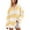 Yellow, variant on Samickarr Oversized Sweatshirts for Women Half Button Down Long Sleeve Pullovers Loose Striped Fall Tops