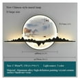 thumbnail image 7 of Modern Wall Picture Light, LED Chinese Creative Circular Landscape Mural Sconce Lamp For Home Living Bedroom Study, 7 of 7