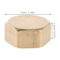 thumbnail image 2 of IFANLANDOR 6pcs Vent Pipe Cap Outdoor Faucet Cap Golden Copper Prevent Debris Entry For Water Pipe Fittings, 2 of 5