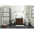 thumbnail image 6 of Elegant Decor Wyatt 36" Aluminum Alloy and MDF Single Bathroom Vanity in Walnut, 6 of 8