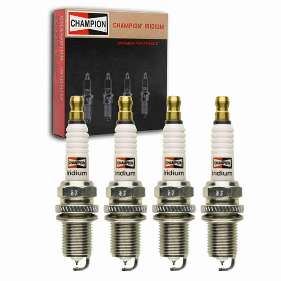 4 pc Champion Iridium Spark Plugs compatible with Mazda Miata 1.6L 1.8L L4 1990-2005