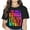 92481-Black, variant on Women Tops Rainbow Love Quote Pride T-Shirt LGBTQ Gay & Lesbian Pride Month Shirt Casual Short Sleeve Crew Neck Shirts Gift Tee Black 4X-Large