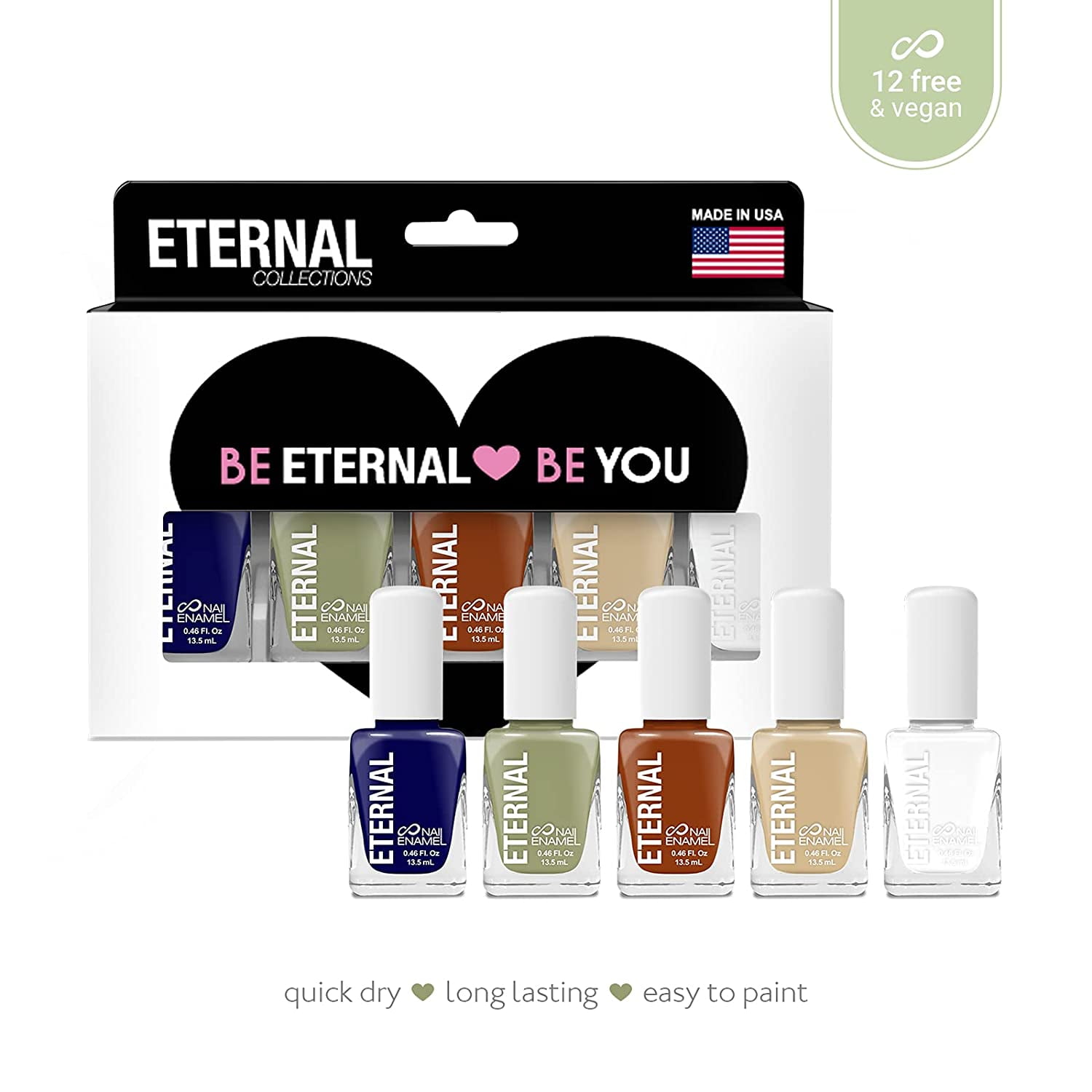 Eternal Nail Polish Collection: Planet Earth - 5PCS, 0.46 fl oz