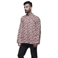 thumbnail image 2 of Atasi Mandarin Collar Printed Cotton Traditional Kurta For Men Casual Shirt, 2 of 5
