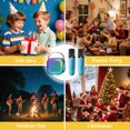 thumbnail image 5 of Mini Karaoke Machine for Kids, Bluetooth Speaker with 2 Wireless Mics (Blue), 5 of 8