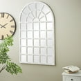 thumbnail image 2 of DecMode 36" x 60" White Window Pane Wall Mirror with 28 Mirror Panes, 2 of 7