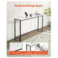 thumbnail image 5 of Marble Console Table with Power Outlet, 43.3'' Narrow Sofa Table, 5 of 6