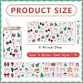 thumbnail image 2 of 5 Sheets Christmas UV DTF Cup Wraps Christmas Rub On Transfers for 16OZ Glass Cups PVC Snowman Bowknot Bell Waterproof Decals Transfer Stickers for Glass Cups Craft Supplies 4.33x9.44 Inch, 2 of 8