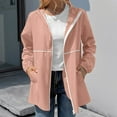 thumbnail image 4 of Vedolay Casual Jackets for Women Oversized Fringe Casual Jacket Long Sleeve Casual Jackets,Red M, 4 of 5