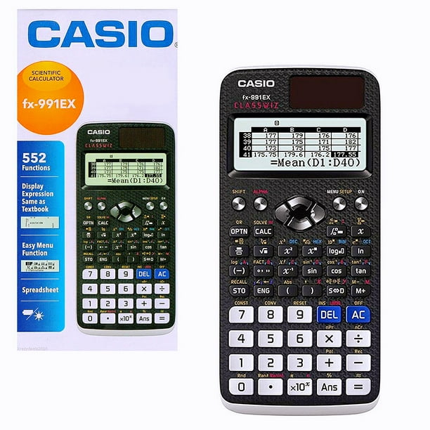 Calculadora Cientifica Original Casio FX 991EX 991ES Plus 82MS Calculadoras Nueva Edicion 240 Funciones 2a Adecuada Para Estudiantes De Ingenieria Genuinos Walmart en linea